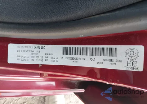 2016 Chrysler 200 C z USA, uszkodzony, nr VIN 1C3CCCCG6GN186479